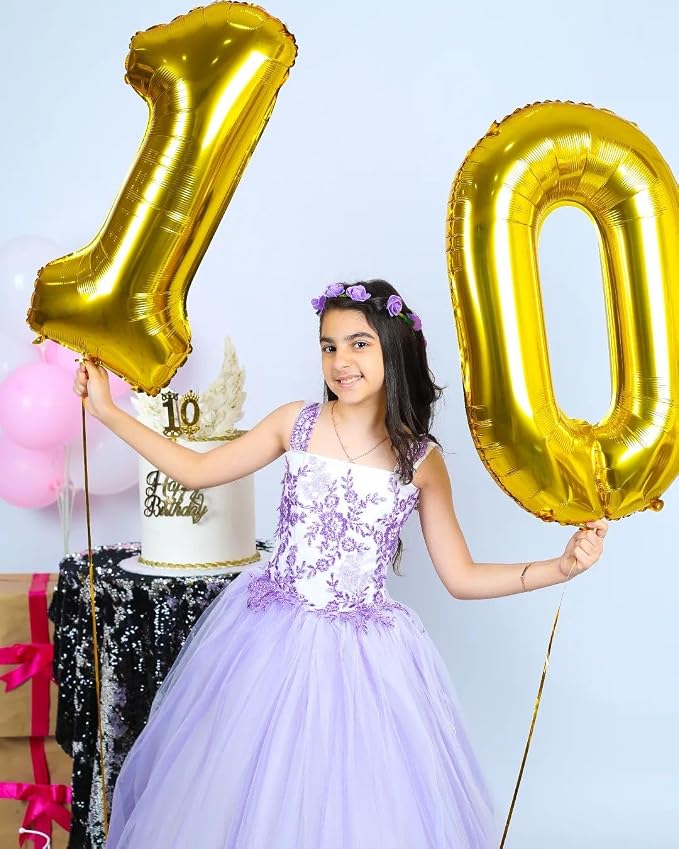 Gold 10 Balloon - Image 2