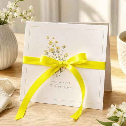 3/8In 30Yards Lemon Yellow Thin Ribbon - Image 5