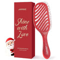 Christmas Gift for Women, Stocking Stuffers for Teen Girls, AIMIKE Painless Detangler Hair Brush w/Soft Bristles, Extra Gentle Wet & Dry Brush for Fine or Sensitive Hair, Ideal Holiday Presents