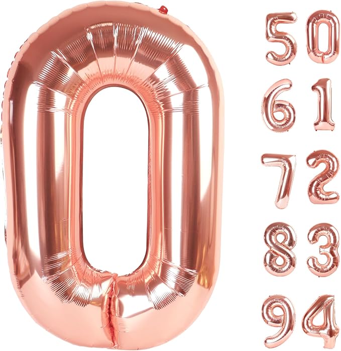 Rose Gold 0 Balloon by IWERP