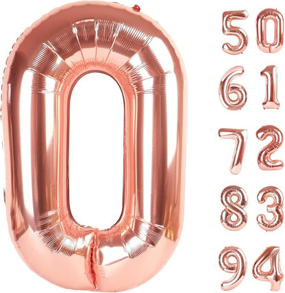 Rose Gold 0 Balloon by IWERP