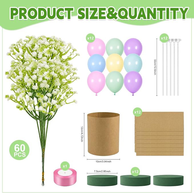 Cinrobiye 12 Pcs Wedding Table Centerpiece Boxes - Image 2