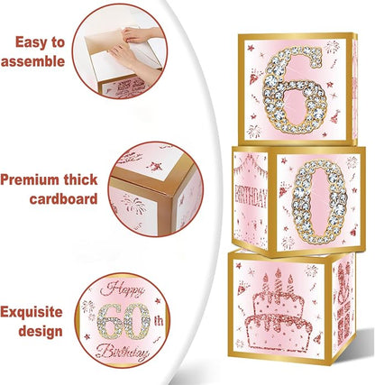 DataMoon 60th Birthday Decorations Boxes - Image 6