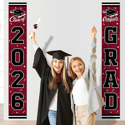 2026 Graduation Decorations, Congrats Grad Banner Backdrop - Image 5