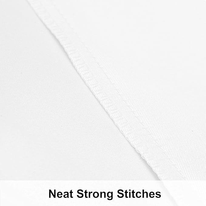 NTBAY 2 Pack Satin King Pillowcases for Hair and Skin, Luxurious and Silky Pillow Cases with Envelope Closure, 20x40 Inches, White