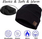 Wireless Hat Music Beanie for Men Women Music Beanie Hat Headphones Headset Speaker Microphone Cap Boys Teens Tech Beanie hat