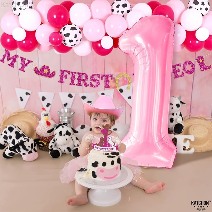 KatchOn Light Pink Number Balloons - Image 2