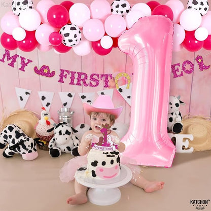 KatchOn Light Pink Number Balloons - Image 2