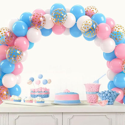Patimate Gender Reveal Pink and Blue Balloons Set - Image 6