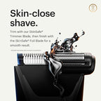 MANSCAPED® The Lawn Mower® 5.0 Ultra Groin & Body Hair Trimmer – Dual-Head SkinSafe® Trimmer & Foil Blades, Waterproof Wet/Dry Groomer, USB-C Rechargeable with Travel Case, Men’s Ball Shaver, Black