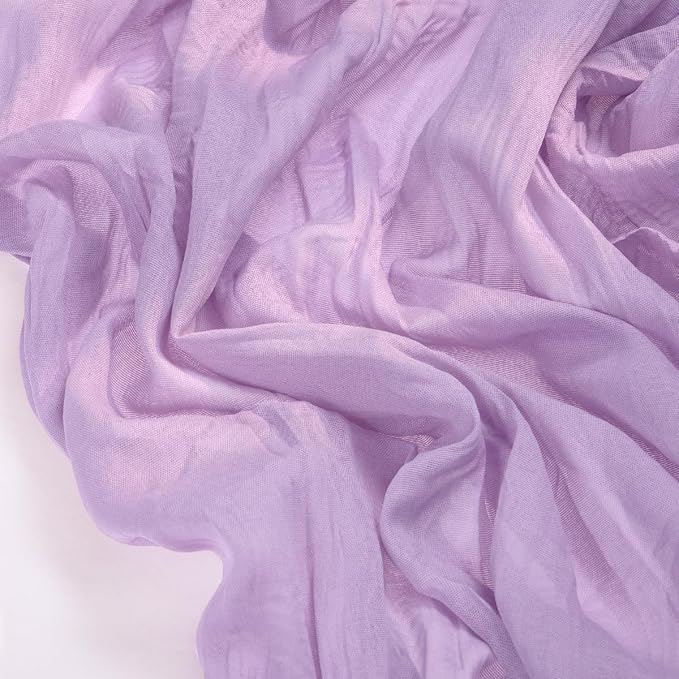 Cheesecloth Table Runner Summer Boho Wedding Birthday Party Home Decor | Lilac - Image 3