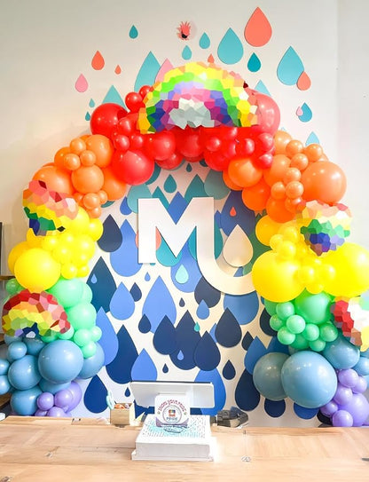 Rainbow Balloon Garland Arch Kit, Latex | Colorful Back to School Balloons Arch - Image 2