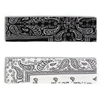 TERSE Paisely Headbands for Women Short Hair Bandana Headbands Non Slip Elastic Sweat Hairbands Soft Fabric Workout Yoga Running Sport Thin Hair Wrap for Girls