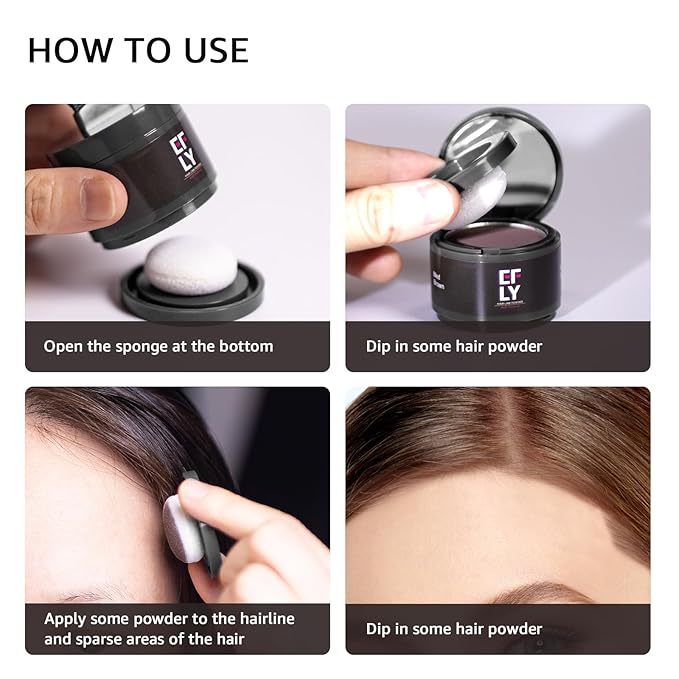 Root Touch Up Hair Color Powder For Concealing Hair Loss and Thinning, Gray Hair Shadow Powder Root Cover Up Hairline Powder For Women Men Eyebrows, Beard Line (Blonde, 0.14 Ounce)