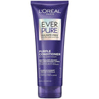 L’Oreal Paris Sulfate Free Brass Toning Purple Conditioner for Blonde, Bleached, Silver, or Brown Highlighted Hair, EverPure, 6.8 Fl Oz (Packaging May Vary)