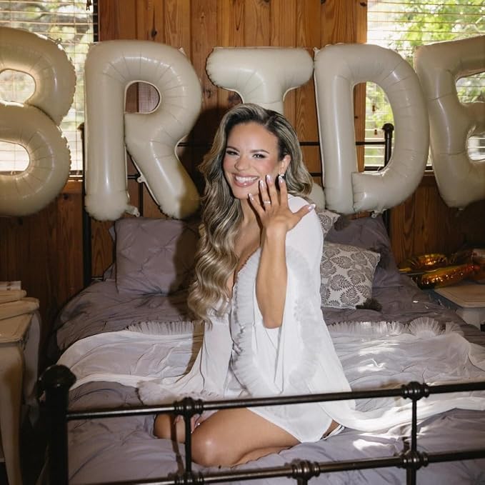 40 Inch Beige BRIDE Balloons Bachelorette - Image 5