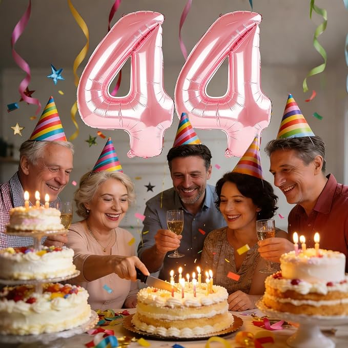 40 Inch Number 44 Balloons for 44th Birthday Party Decorations, 0-100 Jewelry - Image 2