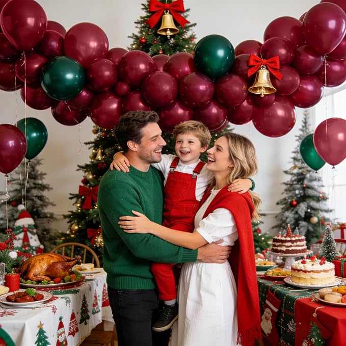 110pcs Burgundy Red Balloon 12 Inch, Burgundy Red Latex Balloons - Image 6
