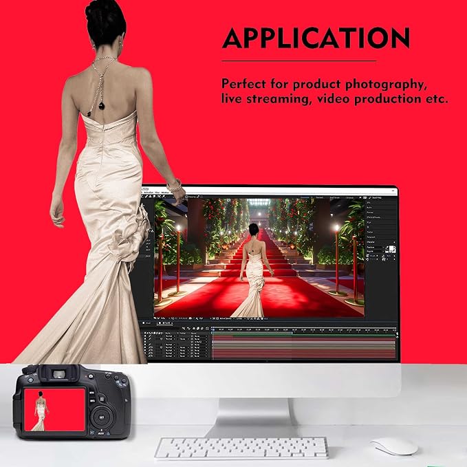 Red Photography Backdrop for Photoshoot, Fabric 10x10ft | Versatile Studio - Image 3