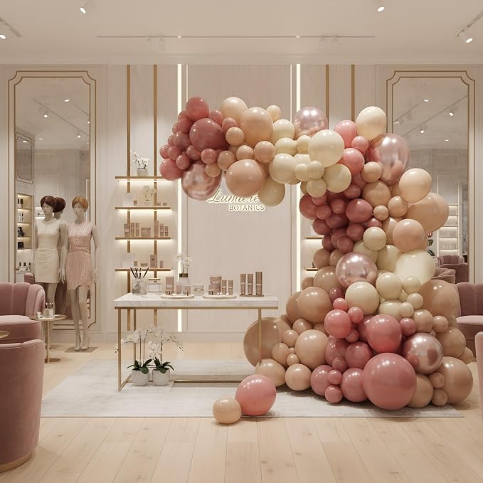Vellax 146-Pc Balloon Garland Kit, Dusty Pink, Nude & Rose Gold DIY | 146-pc - Image 8