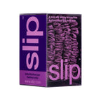 slip Skinny Scrunchies: Anti-Crease, Anti-Breakage Slipsilk™ Design Protects Delicate Hair | Includes 4 Pure Silk Scrunchies: Dark Purple