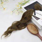 Full Shine Brown Clip in Hair Extensions Color 4 Chocolate Brown Seamless Clip in Hair Extensions Human Hair Straight Natural Hair Invisible Hair Extension Lace Weft 14 Inch 3 PCS 60 G