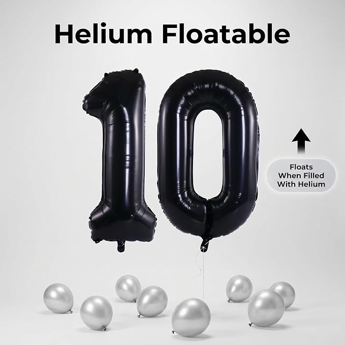 YPSelected 32 Inch Large Foil Helium Number Balloon Birthday Wedding Party 0-9 - Image 6