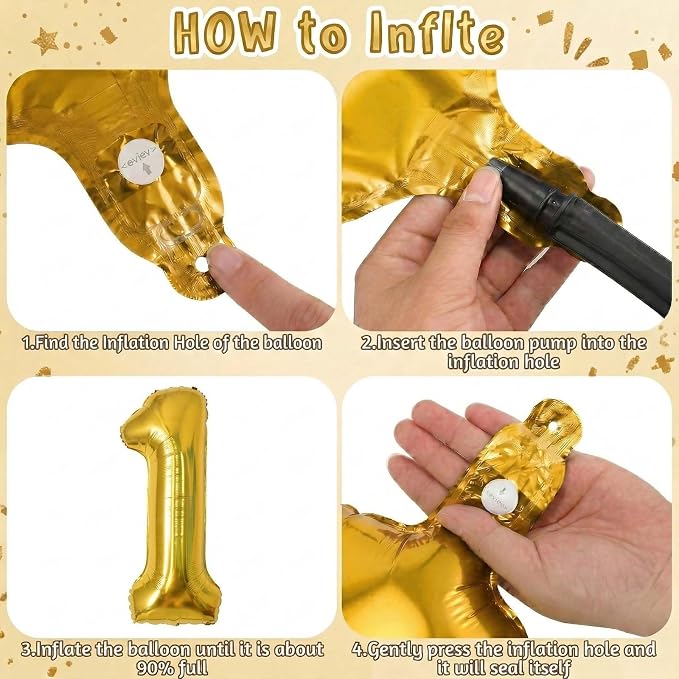 Gold Number 11 Balloon 40 Inch, Shiny Foil Decor - Image 5