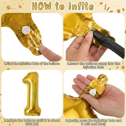Gold Number 11 Balloon 40 Inch, Shiny Foil Decor - Image 5