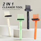 Boar Bristles Hair Brush for Women and Men, Detangling Hair Brush for Smoothing Massage Add Shine, Nylon&Boar Bristles Detangler brush for Hair Healthy (Cleaner-Orange)