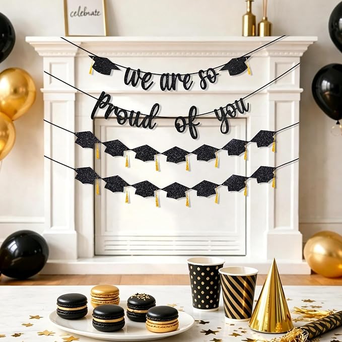 Graduation Banner 2026 Graduation Decorations, Pre-Strung We Are So Proud of - Image 3