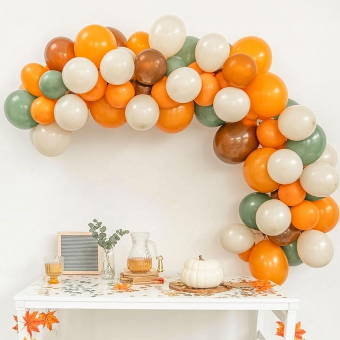Sage Green Brown Balloon, 60 Packs 12 Inch Brown Beige Jungle Safari Wild - Image 3