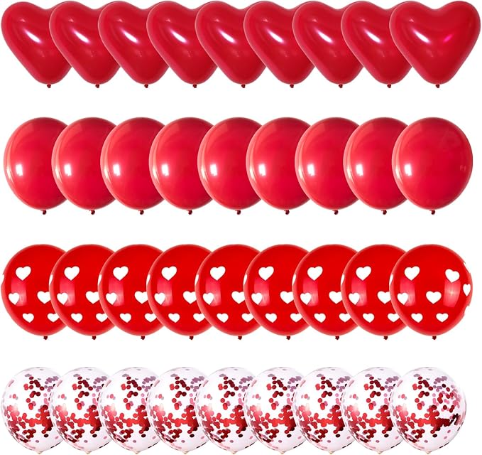 75 PCS Valentines Day Balloons by DECGOL