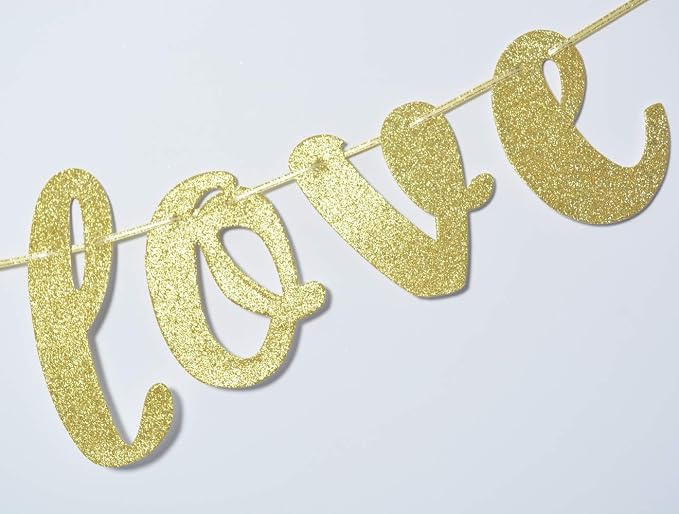 Qttier Wedding Banner, Cheers Love Decor, Pre-strung | Wedding Reception Party - Image 3