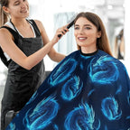 Barber Cape Waterproof Lining Anti Static Design for Salons/Home Use