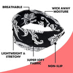 Lotus78, Pack of 12 Wide Headbands for Women Non Slip, Fashionable Sports Hair Bands for Women's Hair, Soft Elastic Stretchy Head bands, Yoga Workout Headbands for Women Daily Fashion(Multicolor icon)