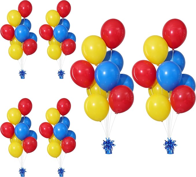 Blue Balloon Weights Pack of 6 by ZyloonDecoration