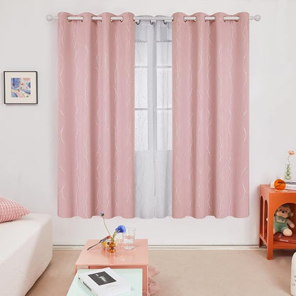 Deconovo Living Room Curtains 72 Inches Long, Thermal Insulated, Room Darkening - Image 2