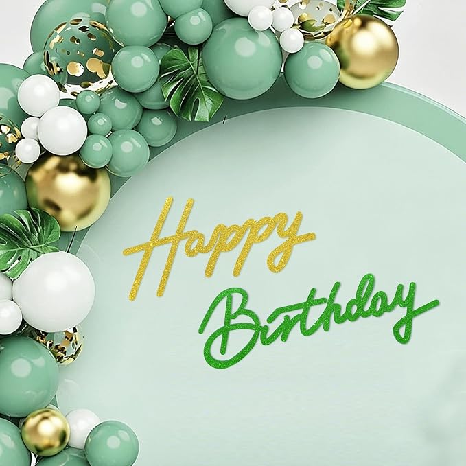 TONIFUL Happy Birthday Sign for Backdrop by TONIFUL