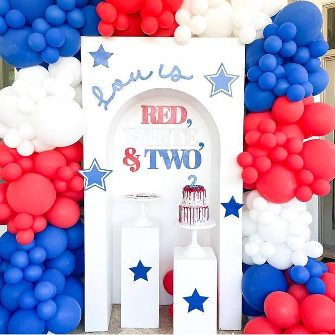Red Blue White Balloons - Image 6