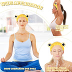 Jowmoy yellow Frog Eye Elastic Headband - Versatile for Spa, Skincare, Makeup, Face Wash, Fun Gift for Women (1 Pack)