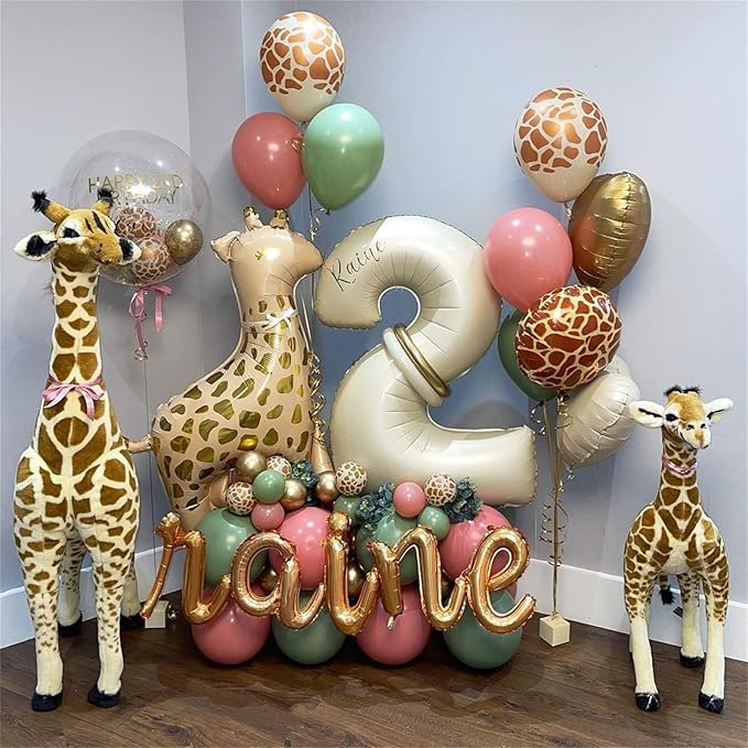 Beige 30 Balloon Numbers, 40 Inch Large Cream Foil Number 3 & 0 Balloons - Image 6