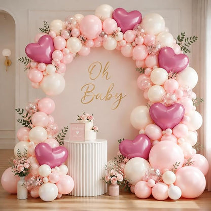 TONIFUL 15 Pack 18 Inch Matte Pink Heart Foil Balloons – Pink Mylar Heart - Image 5
