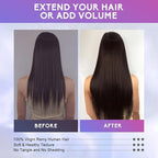 Dark Brown Clip in Hair Extensions Real Human Hair Invisible Seamless Remy Human Hair Clip in Extensions for Women 20Inch 105g, 8pcs Per Set with Double Weft