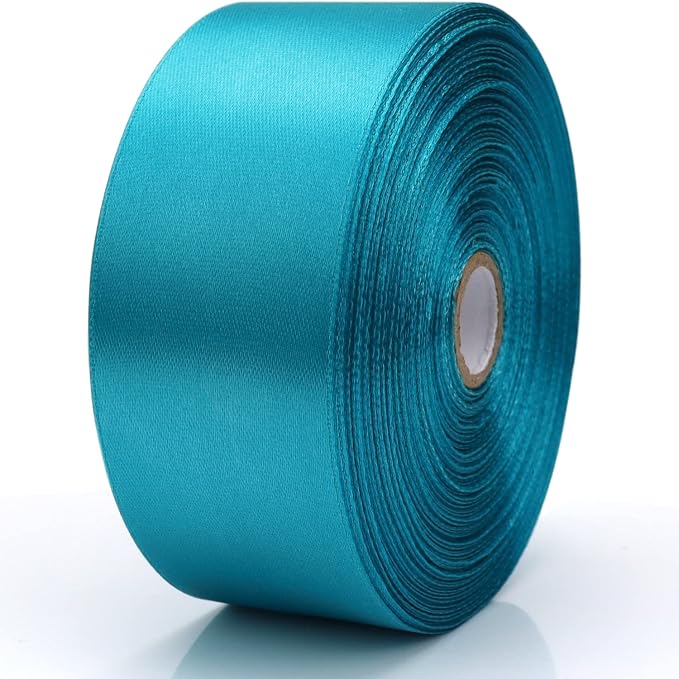 Nsilu 1-1/2 inch, Peacock Blue Ribbon - Image 3