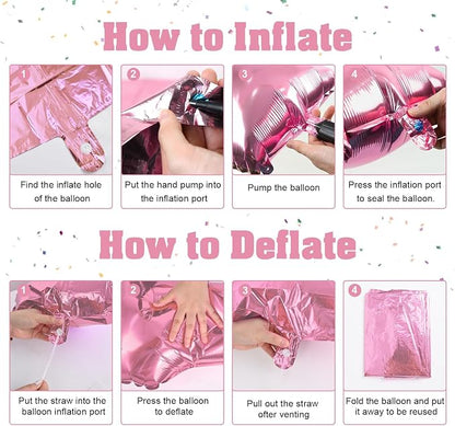 40 Inch Number 9 Balloons, Self Inflating Balloons - Image 3
