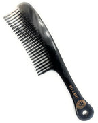 Premium Handmade 100% Oxhorn Anti-static Long Detangling & Styling Comb for Women & Men