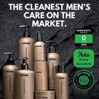 HygieneLab Men's Hair Care Duo– EWG Verified Shampoo (10 fl oz) & Conditioner (10 fl oz) – Fragrance-Free, Paraben-Free Duo for All Hair Types – Gentle Cleanse & Hydration with Premium Formula