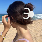 Large Hair Clips for Women - 3Pcs (Blue, White, Pink) | Octopus Claw Clips for Thick Hair, Non-Slip Strong Hold Hair Clamps for Long Hair, Big Unbreakable Hair Accessories