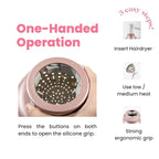 Universal Hair Diffuser “Super Sturdy” 1.7 Inch to 2.6 Inch for Natural Curly and Wavy Hair, Hair Dryer Attachment (Black Matte)
